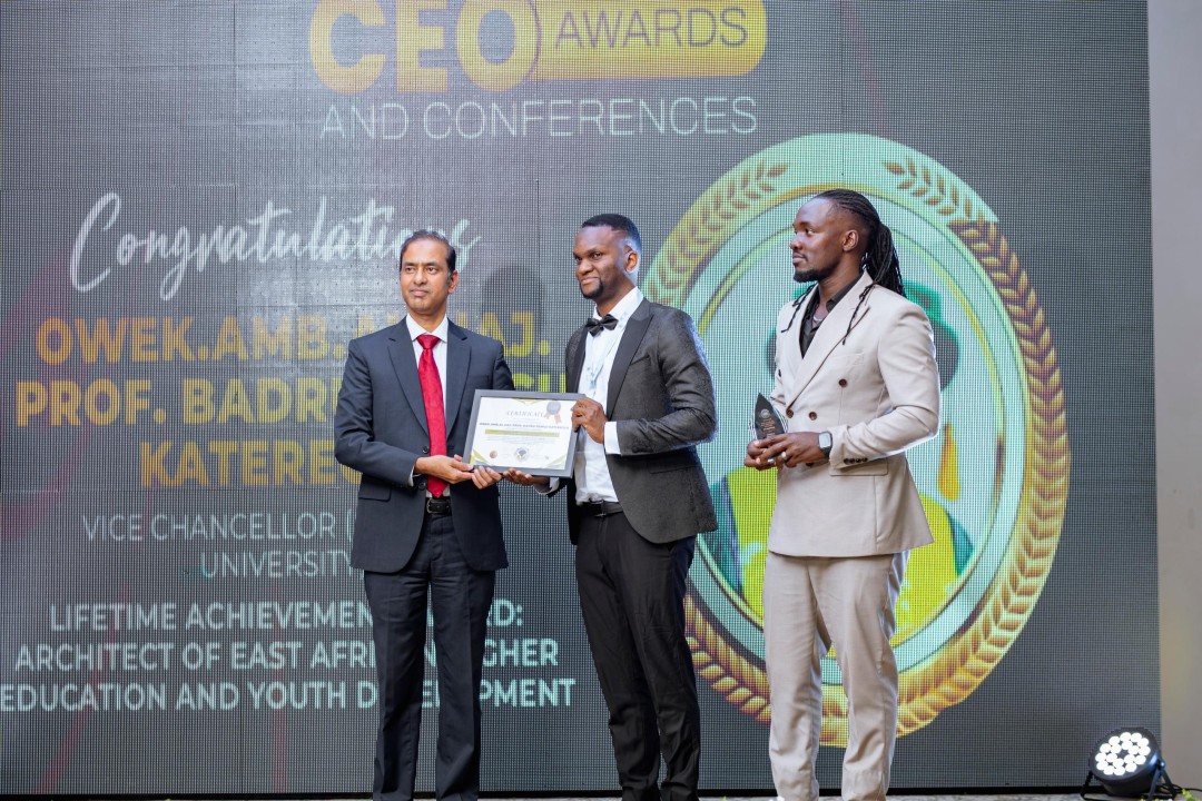 Prof. Kateregga Honoured for Transforming East Africa’s Higher Education Landscape