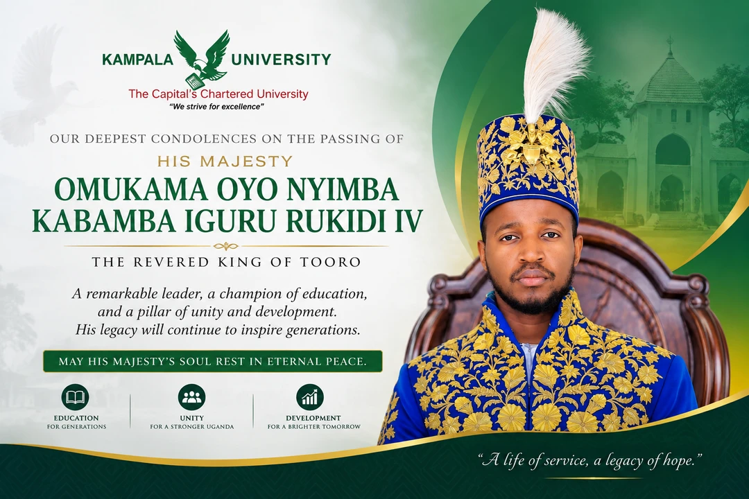 Kampala International University Mourns the Passing of His Majesty Omukama Oyo Nyimba Kabamba Iguru Rukidi IV