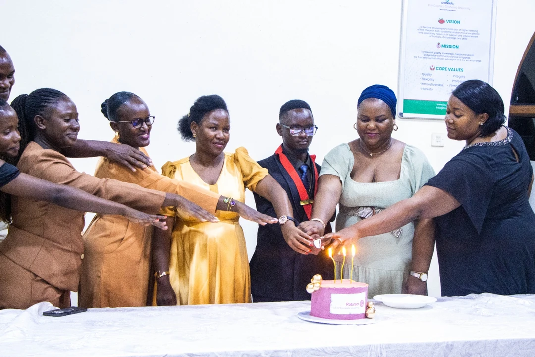 Kampala University Installs New Rotaract Leadership as Ms.Rashida Kateregga Calls for Lasting Impact