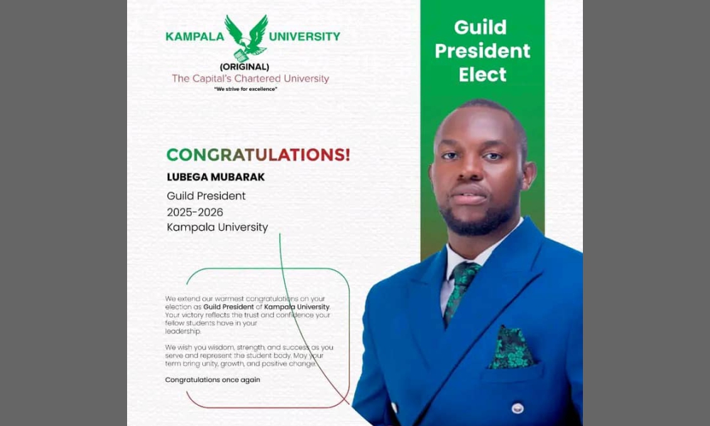 Kampala University Congratulates Newly Elected Guild Leaders