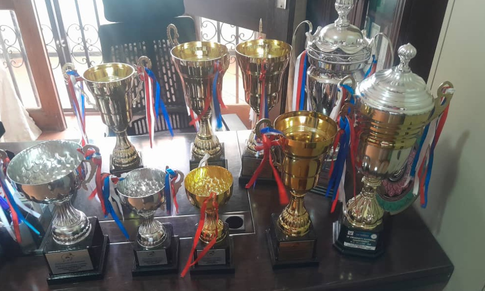 Kampala University Sports Department Presents Trophies and Medals from East African University Games